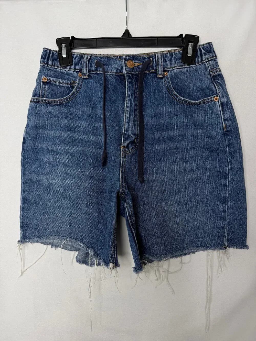 BDG Urban Outfitters Pull On Baggy Shorts Jorts Jean Denim Tie waist Small